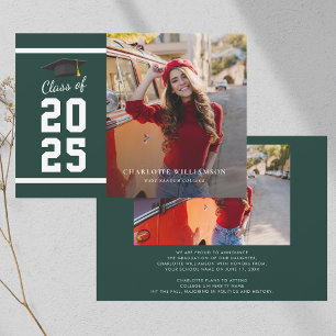 Afstuderen 2025 Afstudeerder Foto Groen en Wit Aankondiging