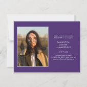 Afstuderen 2025 Afstudeerder Foto's Paarse aankond (Achterkant)