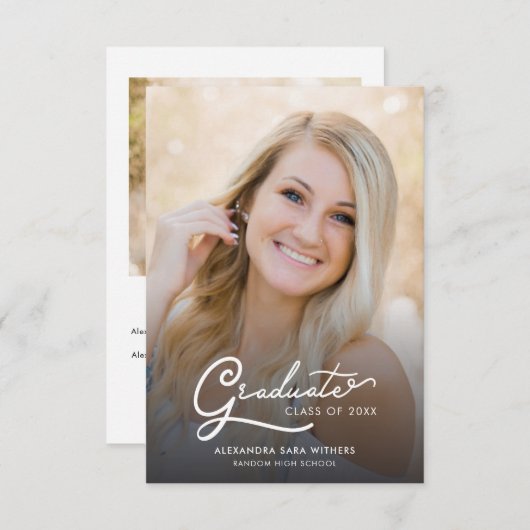 Afstuderen 2025 Afstudeerder Foto's Script Aankond (Voorkant / Achterkant)