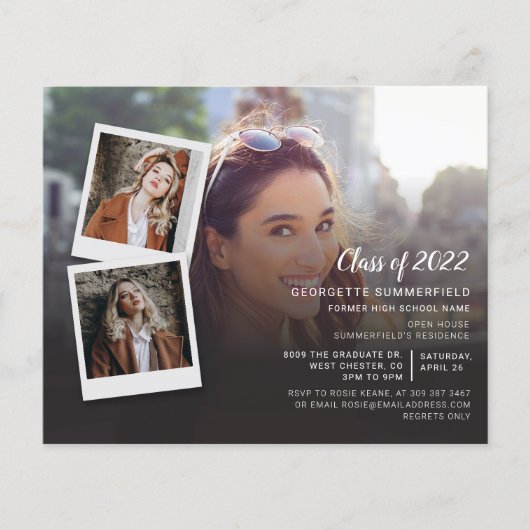 Afstuderen 2025 Afstudeerder Party Fotouitnodiging (Voorkant)