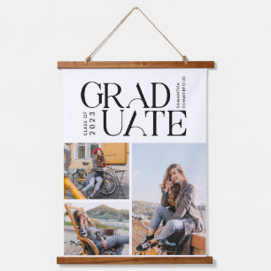 Afstuderen 2025 Afstuderen Fotocollage Keepsake Hangend Wandkleed