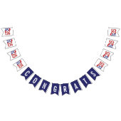 Afstuderen 2025 blauw en rood vlaggetjes (Alle)