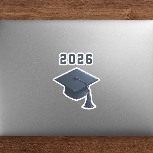 Afstuderen 2025 blauw pet sticker