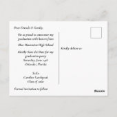 Afstuderen 2025 Disco Ball Diploma Save the Date Briefkaart (Achterkant)