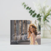 Afstuderen 2025 Elegante fotoaankondiging (Staand voorkant)
