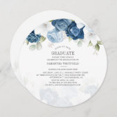 Afstuderen 2025 Floral Afstudeerder Party Kaart (Voorkant / Achterkant)