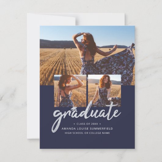 Afstuderen 2025 fotocollage aankondiging (Voorkant)