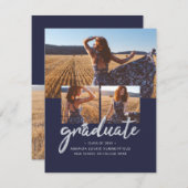 Afstuderen 2025 fotocollage aankondiging (Voorkant / Achterkant)