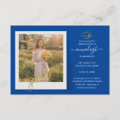 Afstuderen 2025 Fotocollage Afstudeerder Aankondig Informatiekaartje (Achterkant)