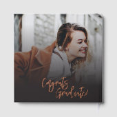 Afstuderen 2025 Fotocollage Script Roos Gold Gastenboek (Achterkant)