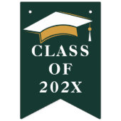 Afstuderen 2025 Gefeliciteerd Afstudeerder Groen e Vlaggetjes (Eerste vlag)