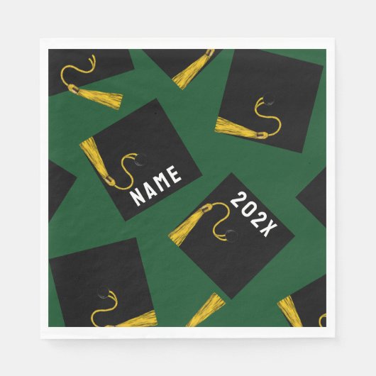 Afstuderen 2025 Groen Servet (Voorkant)