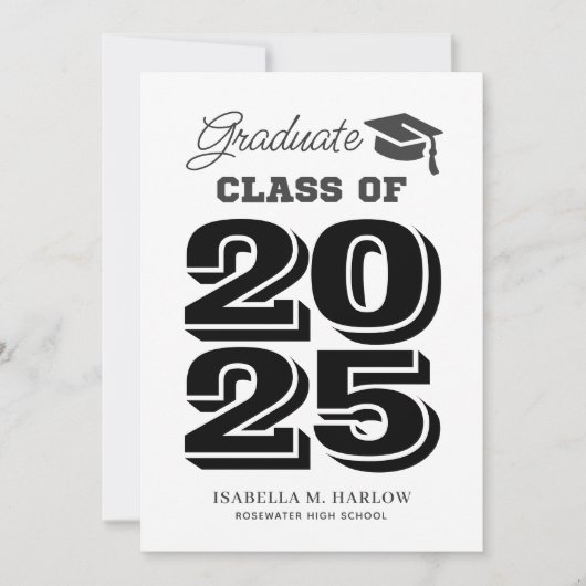 Afstuderen 2025 High School Afstuderen Kaart (Voorkant)