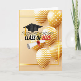 Afstuderen 2025 (Johannes 15:16) Wit/Zwart/Goud Kaart