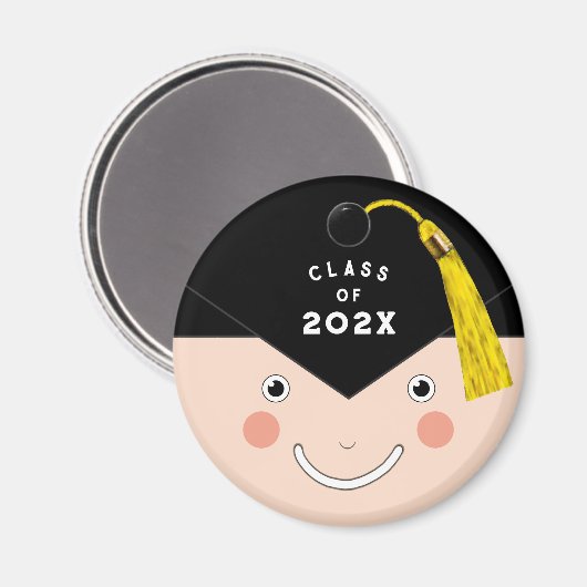 Afstuderen 2025 Keepsake Gift Button Magneet (Voorkant / Achterkant)