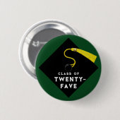 Afstuderen 2025 Keepsake Gift Ronde Button 5,7 Cm (Voorkant /achterkant)