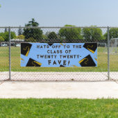 Afstuderen 2025 lichtblauw spandoek (Insitu)