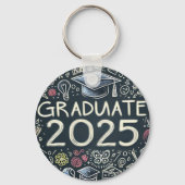 Afstuderen 2025 met Doodles Sleutelhanger (Achterkant)
