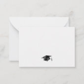 Afstuderen 2025 Minimalistisch Script Afstudeerder Notitiekaartje (Achterkant)
