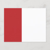 Afstuderen 2025 Minimalistische Rood Wit Uitnodigi (Achterkant)