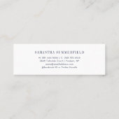 Afstuderen 2025 Modern College Script Contact Contactkaartje (Achterkant)