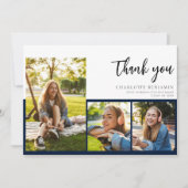 Afstuderen 2025 Modern Script Afstuderen Bedankkaart (Voorkant)