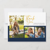 Afstuderen 2025 Modern Script Afstuderen Bedankkaart (Voorkant)