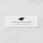 Afstuderen 2025 Naam Modern Script Contactkaartje (Voorkant)
