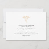 Afstuderen 2025 Nursing School Afstudeerder Foto Aankondiging (Achterkant)