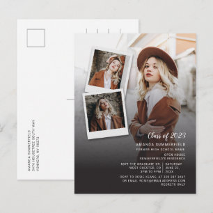 Afstuderen 2025 Open Huis Afstudeerder Multi Photo Uitnodiging Briefkaart