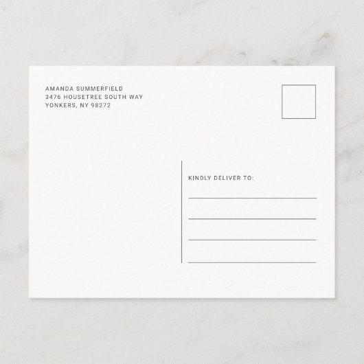 Afstuderen 2025 Open Huis Afstudeerder Multi Photo Uitnodiging Briefkaart (Achterkant)