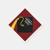 Afstuderen 2025 Partij Maroon Servet (Hoek)