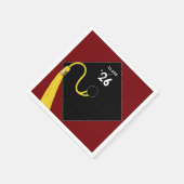 Afstuderen 2025 Partij Maroon Servet (Hoek)