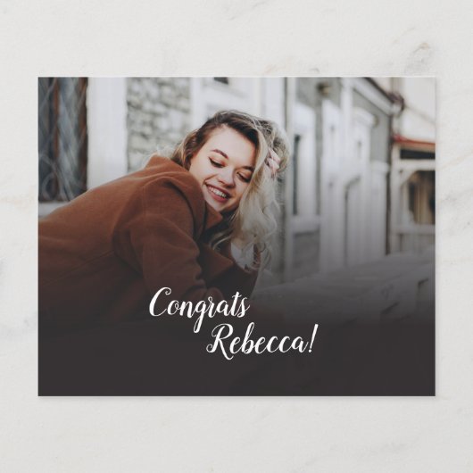 Afstuderen 2025 Party Open Huis Fotouitnodiging (Achterkant)