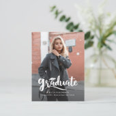 Afstuderen 2025 Photo Script-Afstuderen Aankondigingskaart (Staand voorkant)