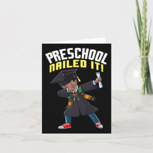 Afstuderen 2025 Preschool Nailed It Dabbing Zwart Kaart