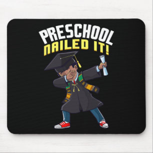 Afstuderen 2025 Preschool Nailed It Dabbing Zwart Muismat