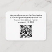 Afstuderen 2025 QR Code Aankondiging Kaart - 3 Fot (Achterkant)