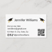 afstuderen 2025 QR Code Social Media Naam Kaart (Achterkant)