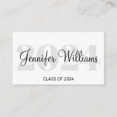 afstuderen 2025 QR Code Social Media Naam Kaart (Voorkant)