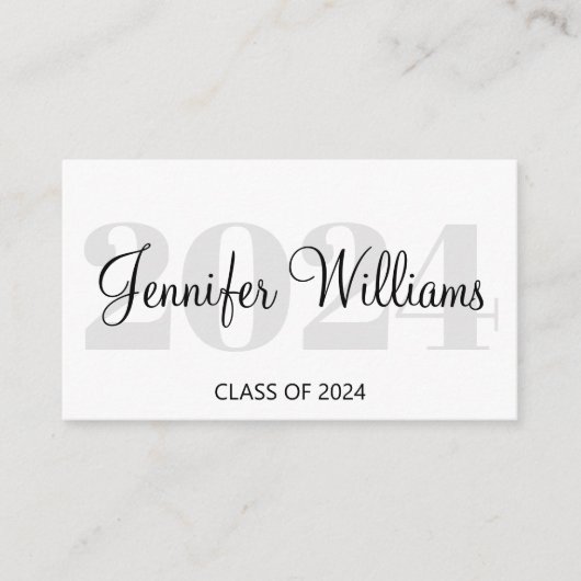 afstuderen 2025 QR Code Social Media Naam Kaart (Voorkant)