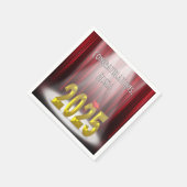 Afstuderen 2025 rood en goud in de schijnwerpers servet (Hoek)