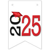 Afstuderen 2025 Rood en Zwart Vlaggetjes (Eerste vlag)