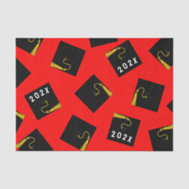 Afstuderen 2025 Rood Tissuepapier