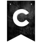 Afstuderen 2025 zwart leder en diploma's vlaggetjes (Tweede vlag)