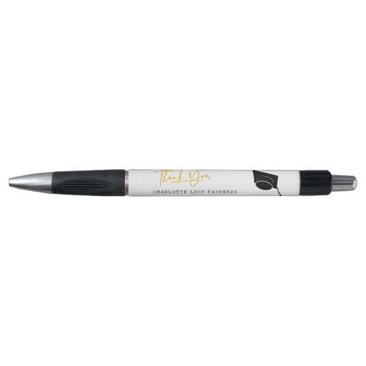 Afstuderen 2026 Elegante Script Bedankt Pen (Voorkant)