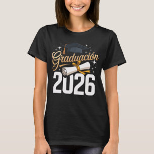 Afstuderen 2026 Spaanse Afstudeerhoed Diploma T-shirt