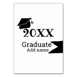 Afstuderen 20XX afstuderen pet eenvoudig Minimal M Kaart