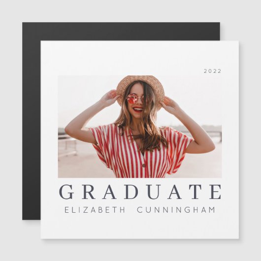 Afstuderen 20XX Moderne Cool Simple Minimalist (Voorkant / Achterkant)