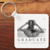 Afstuderen 20XX Moderne, eenvoudige, minimalistisc Sleutelhanger (Voorkant)